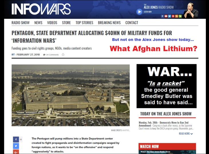 0001000 ~ INFOWARS Pentagon FACE PAGE