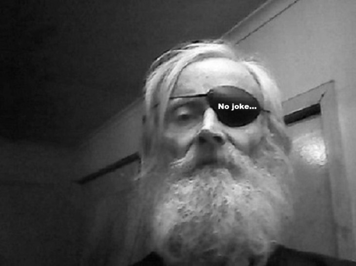 Robby no joke black and white