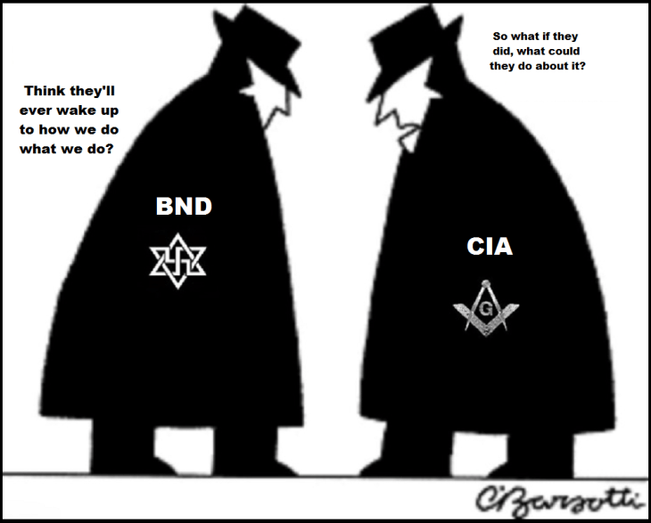 Spy Vs Spy black and white ~ BND CIA