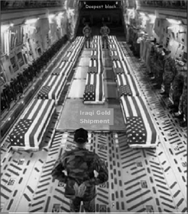 Iraqi gold black and white