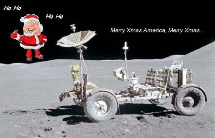 Moon Buggy Santa Claus