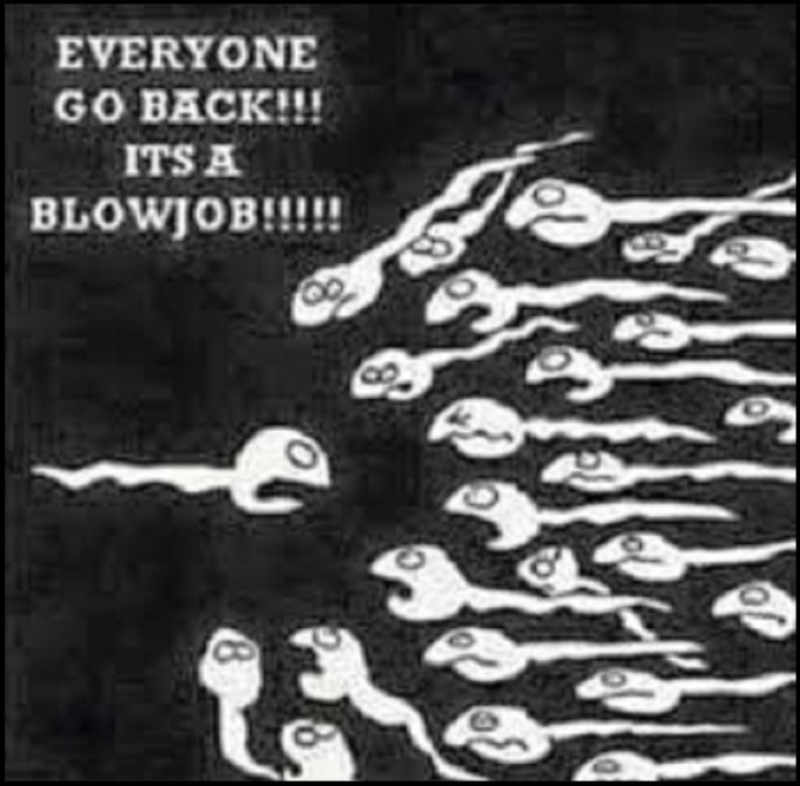 Sperm ~ Everyone go back, it's a blowjob