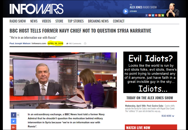 0001000 Evil vile idiots Information war