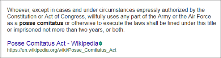 Posse Comitatus