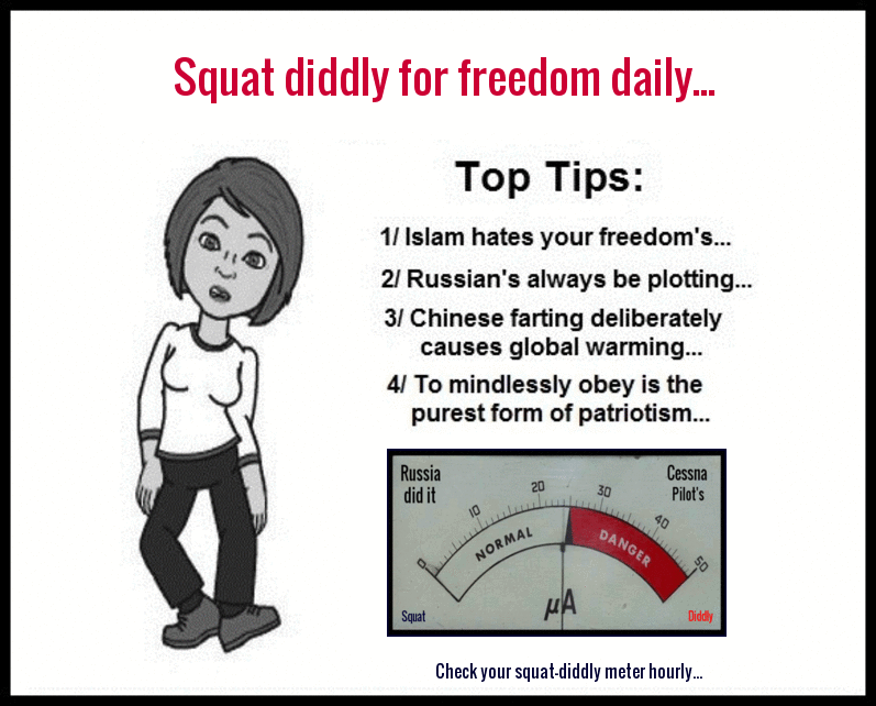 #105, squat diddly for&nbsp;freedom…