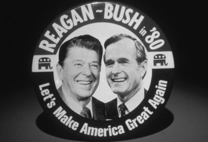 Reagan Bush MAKE AMERICA GREAT Crop LARGE