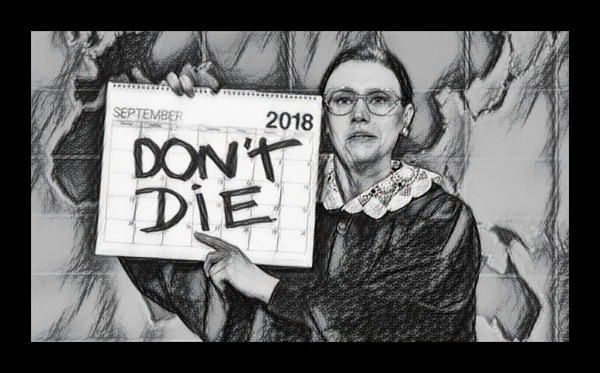 Ruth Bader Ginsberg DON'T DIE Sketch 600