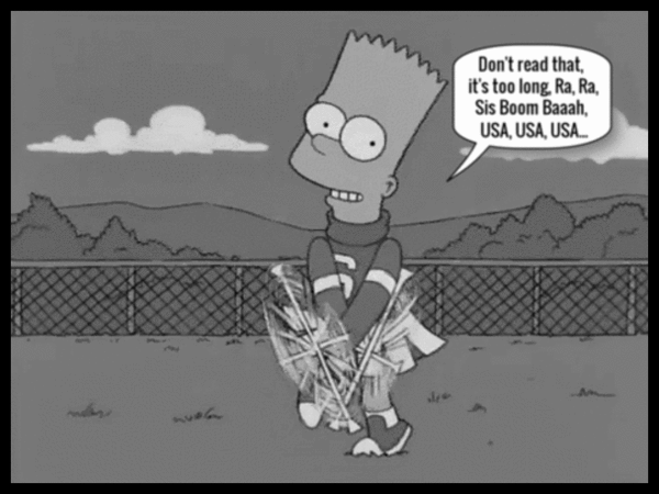 Bart don't read that Ra Ra USA USA USA 600