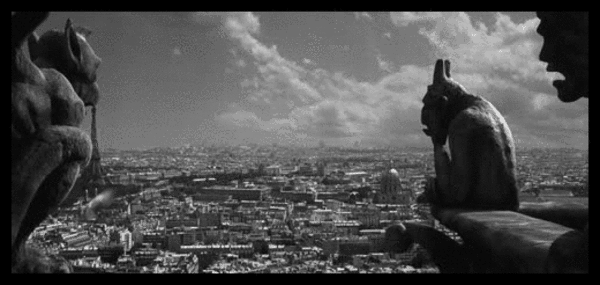 Paris cathedral gargoyle meteorite BW 600