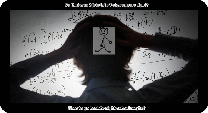 two jets 3 skyscrapers theoretical physics