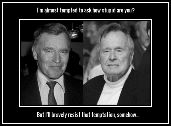 Heston fake Bush slower 600