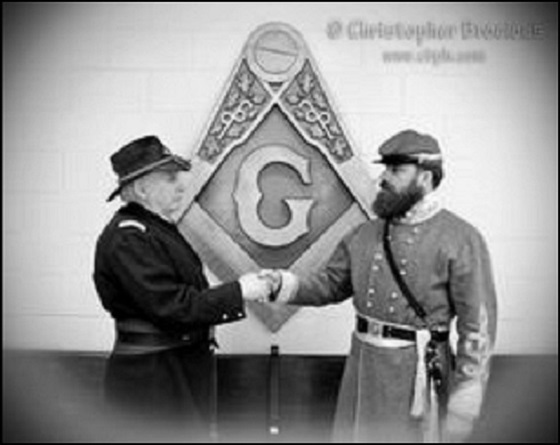Civil War Masons black and white 560