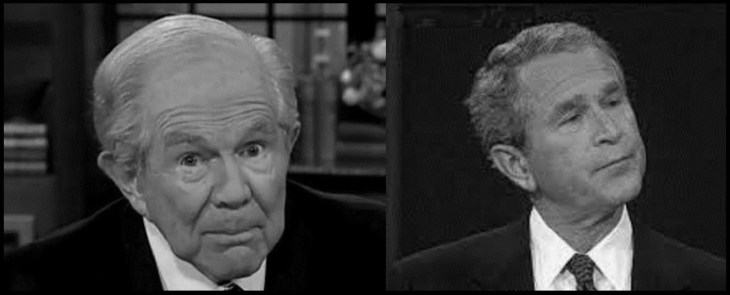 Dubya Bush Robertson with father FLIPPED (2)