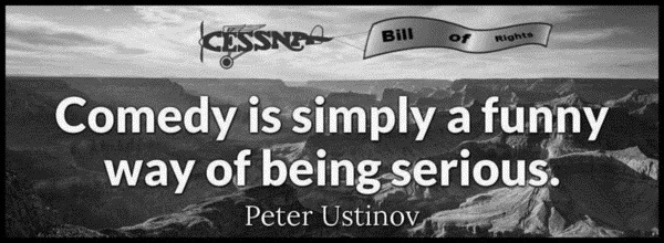 Peter Ustinov comedy Bill of Rights Cessna 600 (2)