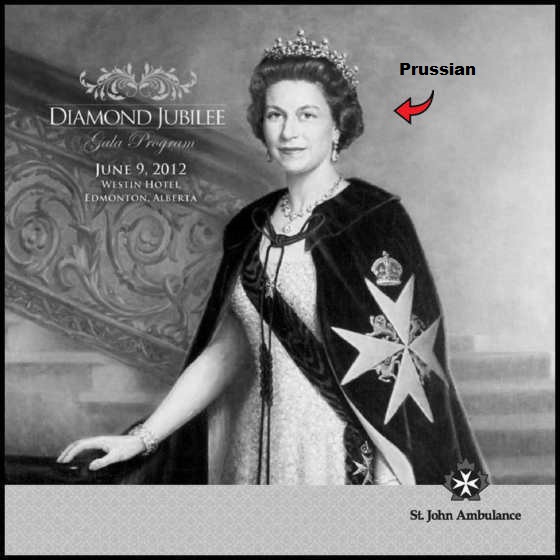 Queen Knight of Malta Prussian RED ARROW BW 560
