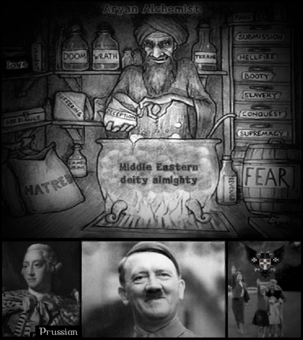 Aryan-alchemist-mid-eastern-deity-Hitler King George royal family 600