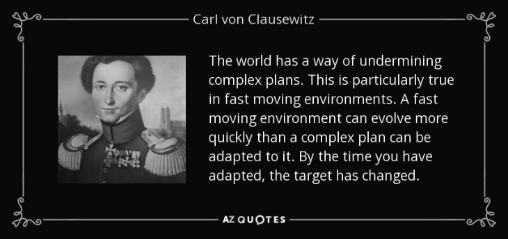 CLAUSEWITZ a fast moving target BW