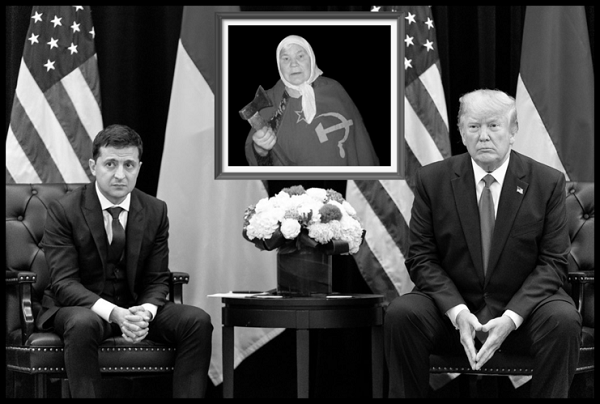 Ukraine comedian TRUMP Faux + Russian mother 600