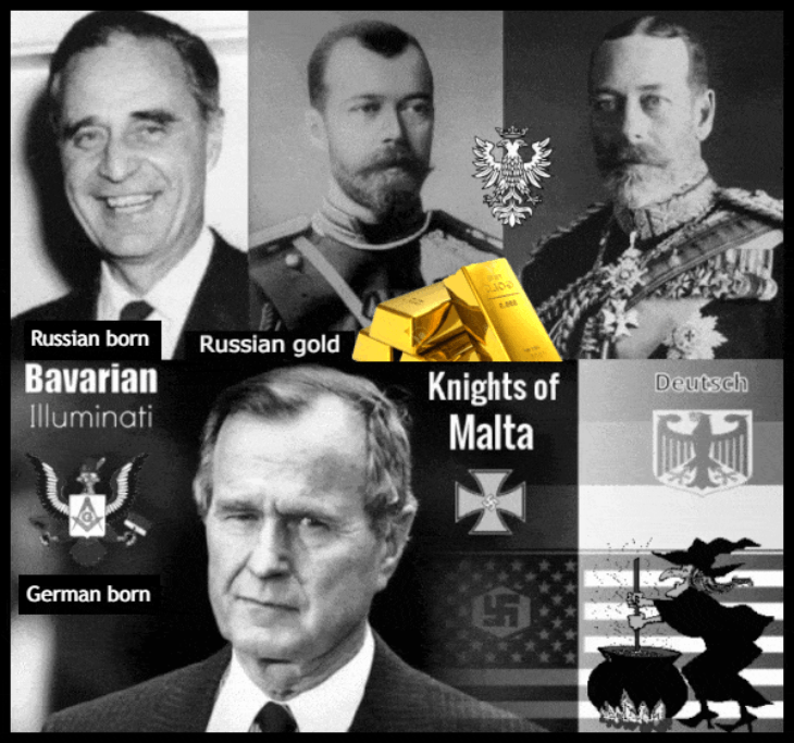 AAA LARGE fake 41 Prussian Russian Prescott Czar Nichlas King George BW except gold