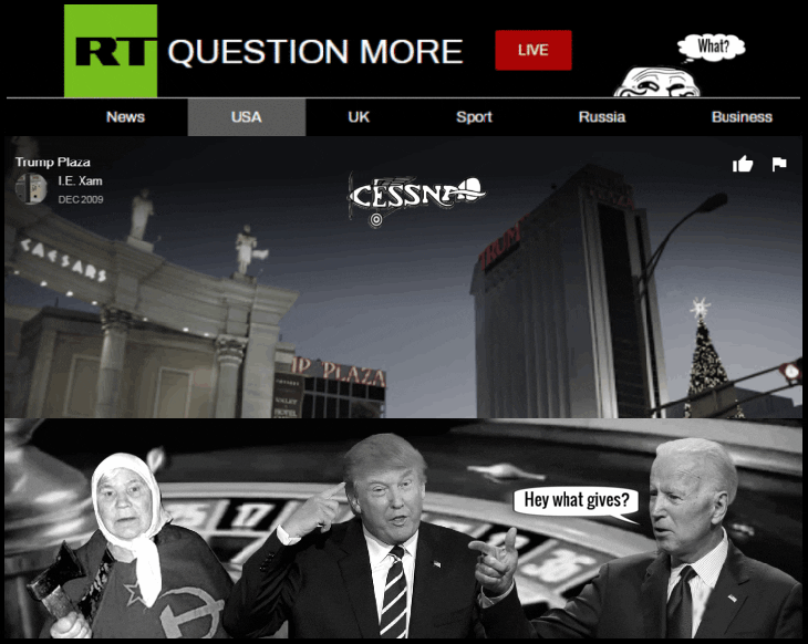 AAA Trump Casino RT Russian lady BIden FASTER