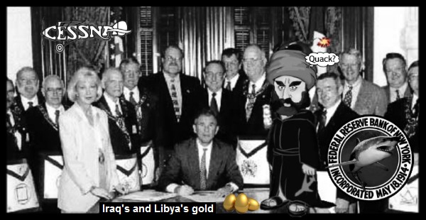 Bush_QUACK Masonic_ISLAM US Fed shark CESSNA 600