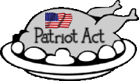 COOKED TURKEY GREY PATRIOT ACT ALT thinner writing AmericAN FLAG
