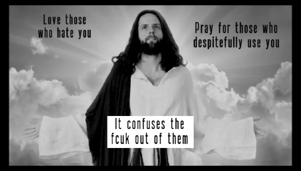 Christ shining _ LOVE THOSE WHO HATE YOU with border 600