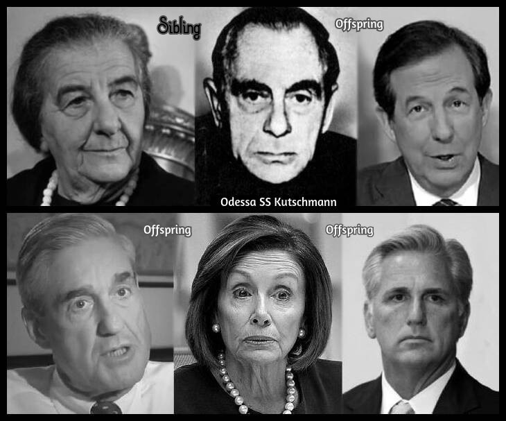 Golda Meir ODESSA OFFSPRING SS Kutschmann Chris Wallace Mueller Pelosi McCarthy 730 BORDER