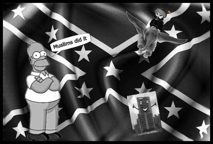 Homer confederate flag Muslim's did it WTC lb Cessna PIlots