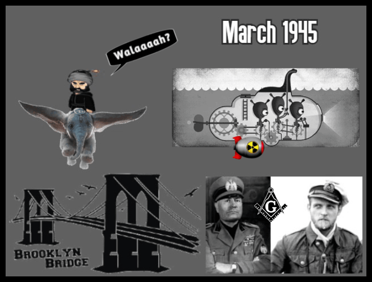Mussolini Topp Masonic submarine Nazi nuke Brooklyn Bridge 730