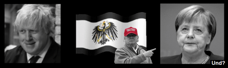 Prussian flag Merkel Johnson TRUMP MAGA 730 (1)