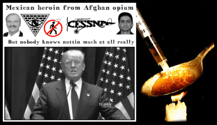 Heroin and needle Trump Fox Atta Mexico Afghan opium 730